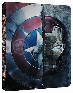 CAPTAIN AMERICA: Ob�ansk� v�lka 3D + 2D Steelbook™ Limitovan� sb�ratelsk� edice + D�REK f�lie na SteelBook™