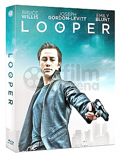 FAC #22 LOOPER FullSlip + Lentikul�rn� magnet Steelbook™ Limitovan� sb�ratelsk� edice - ��slovan� + D�REK f�lie na SteelBook™