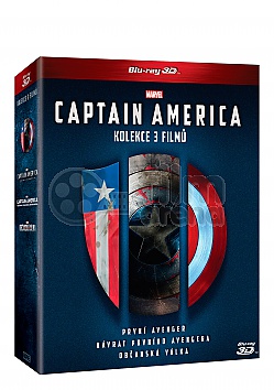 Captain America trilogie 1-3: Captain America: Prvn� Avenger + Captain America: N�vrat prvn�ho Avengera + Captain America: Ob�ansk� v�lka 3D + 2D Kolekce