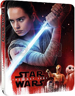 STAR WARS: Epizoda VIII - Posledn� z Jedi� 3D + 2D Steelbook™ Limitovan� sb�ratelsk� edice + D�REK f�lie na SteelBook™