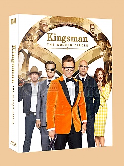 FAC #93 KINGSMAN: Zlat� kruh FULLSLIP + LENTICULAR 3D MAGNET Steelbook™ Limitovan� sb�ratelsk� edice - ��slovan�